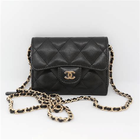 chanel o mini wallet on chain|Chanel wallet on chain real.